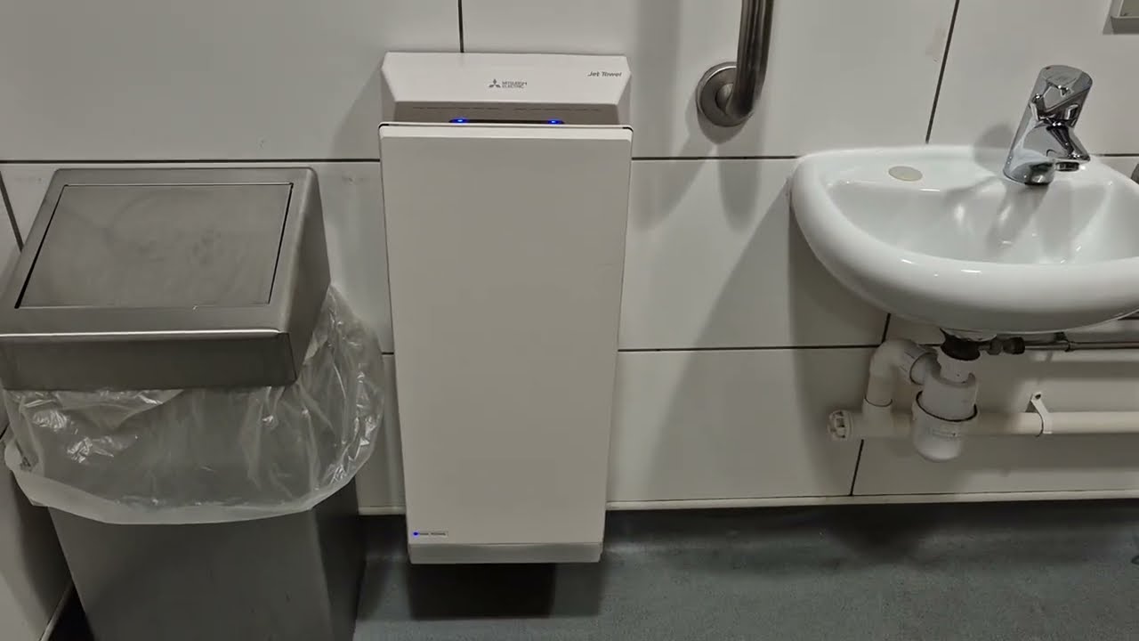 Mitsubishi Jet Towel Slim (Older i01) Hand Dryer @ Marks & Spencer ♿, Ashton-under-Lyne