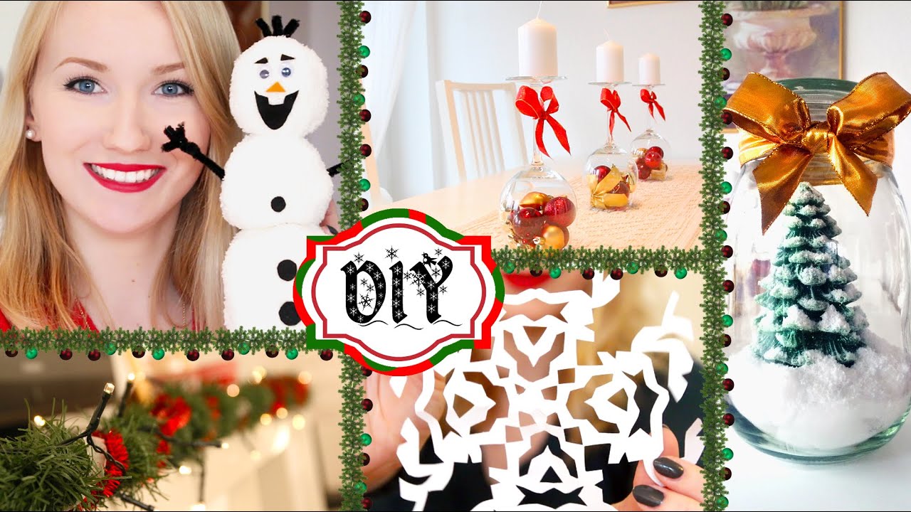 6 DIY DEKO IDEEN für WEIHNACHTEN - Einfach & Günstig