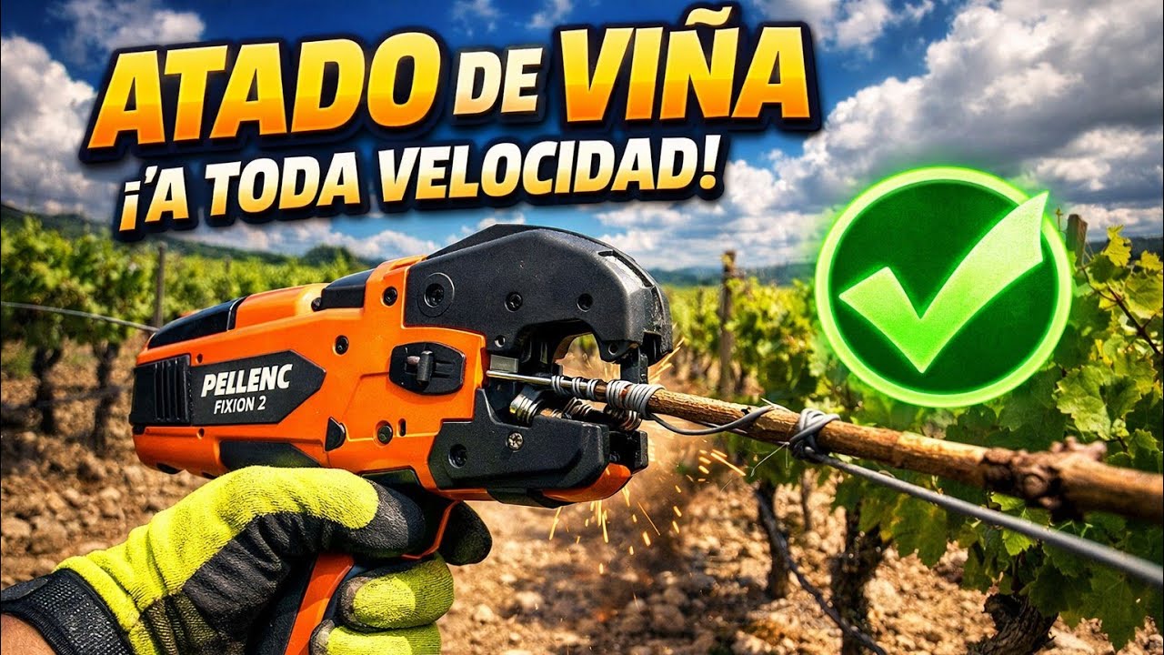 ¡Descubre el secreto para atar el viñedo fácil y rápido con Pellenc Fixion 2!