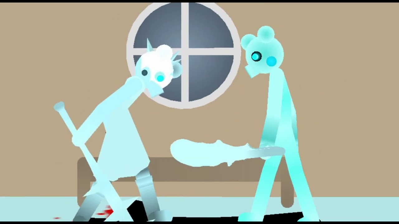 Frostiggy Vs Frozen Piggy (Piggy Roblox) - Stick Nodes Piggy Animation