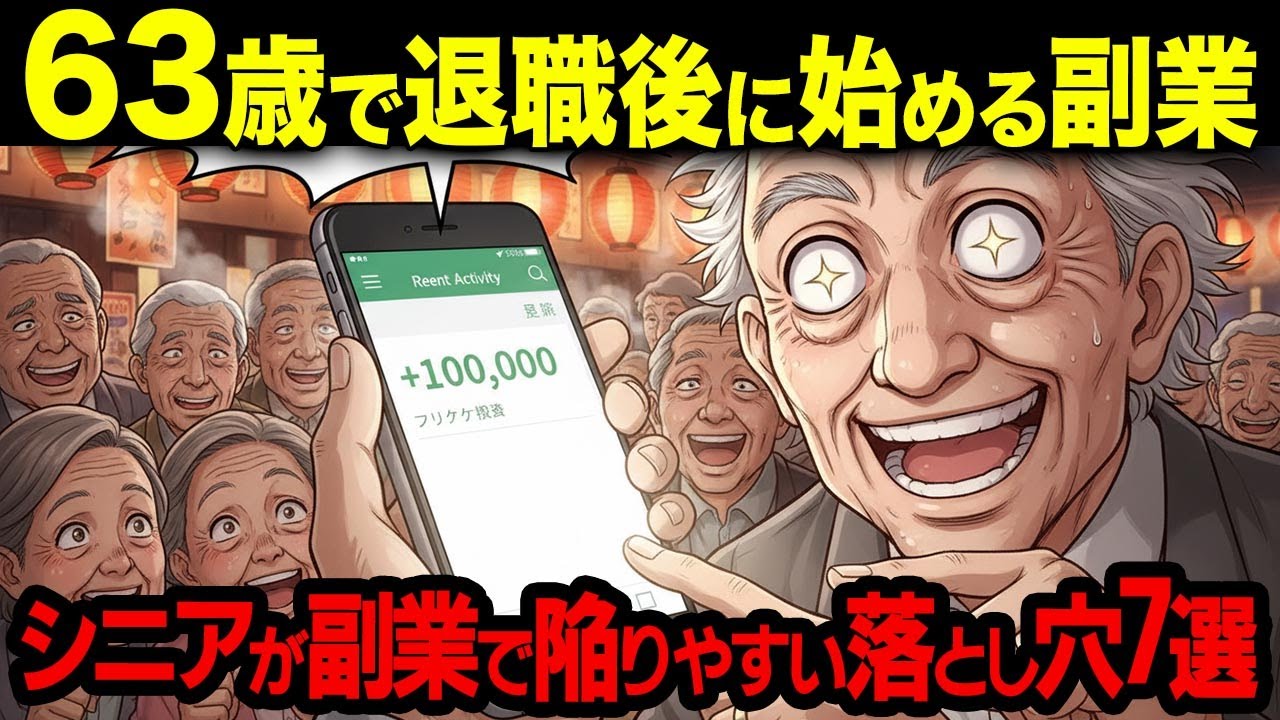 退職後に始める副業の落とし穴7選【シニア朗読雑学】