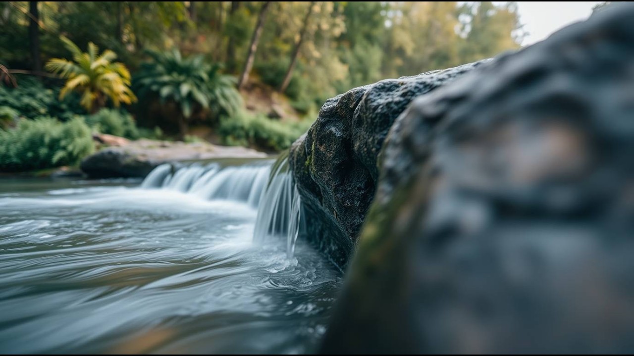 Pure River Flow 💦 | Calming Water Sounds for Relaxation & Sleep