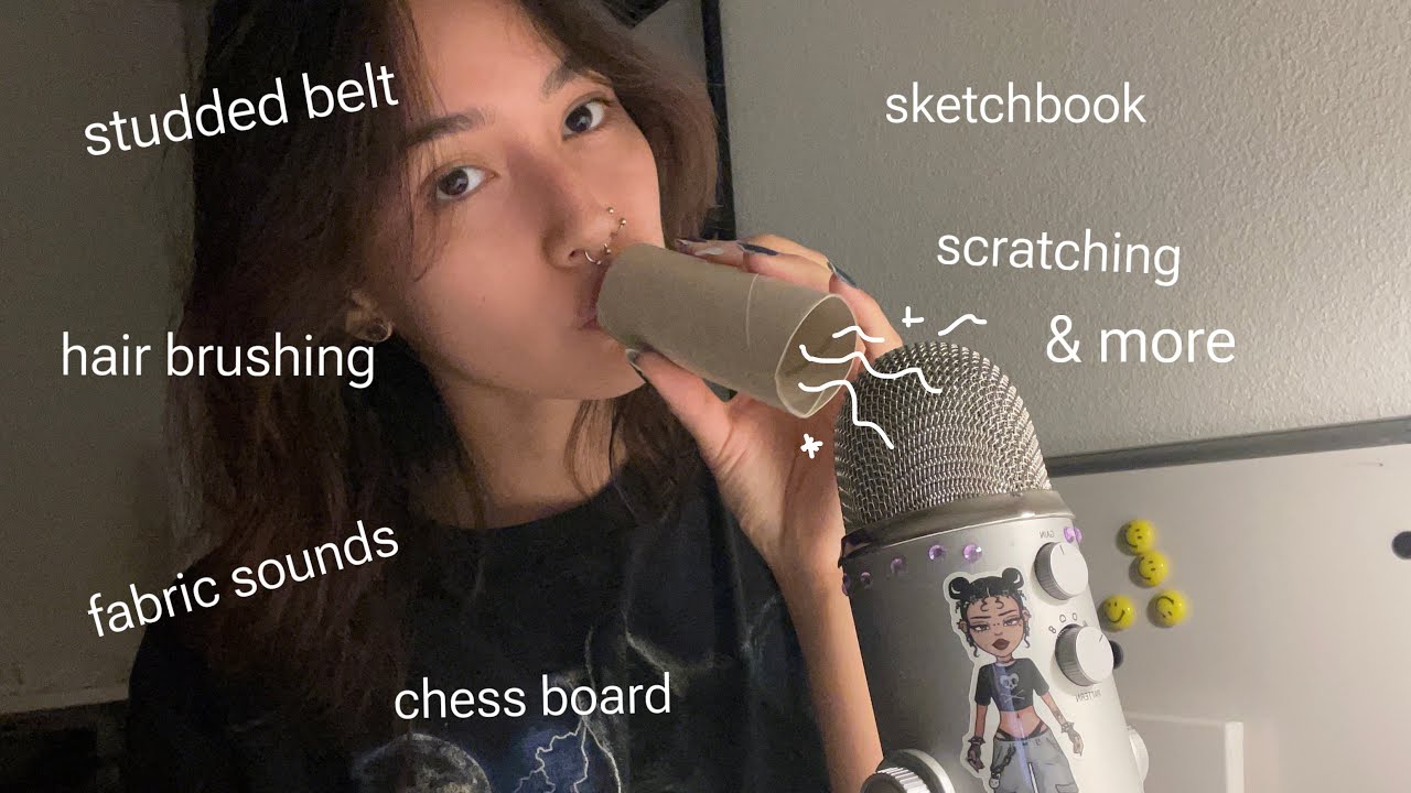 ASMR ☆ TINGLY TRIGGERS (mouth sounds, ramble, art, new sounds,..)