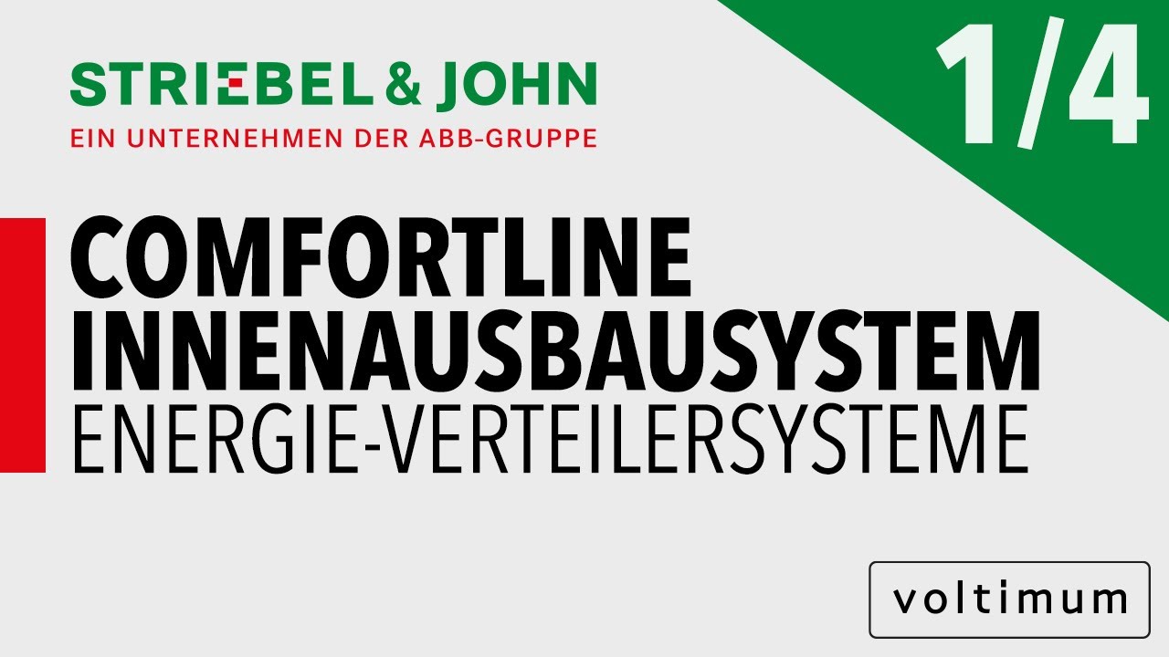 Striebel & John | ComfortLine Innenausbausystem Teil 1 von 4