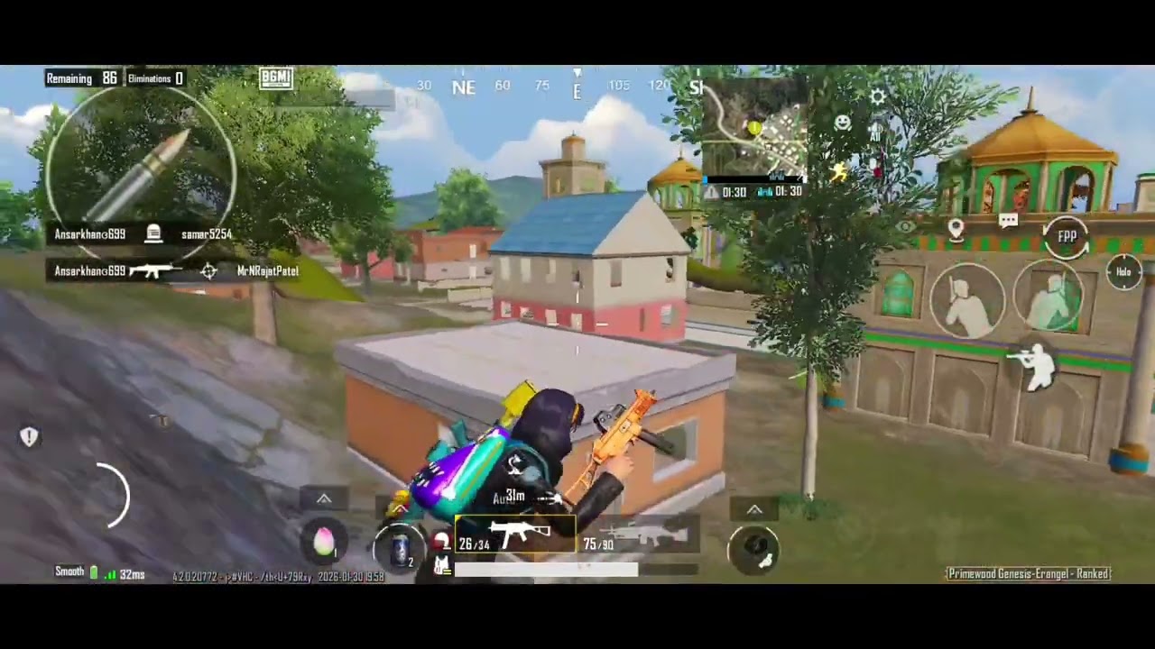 UMP45 No Mercy 😈 | Bgmi 1v4 clutch | 60FPS low end device #bgmi #viralvideo #explorebgmi #bgmiop 