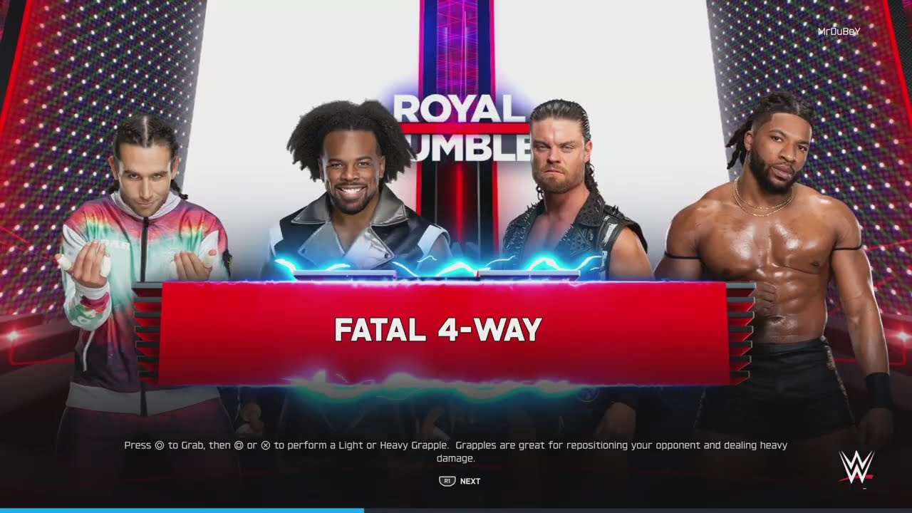 WWE 2K25 - Noam Dar vs Xavier Woods Vs JD McDonaugh Vs Trick Williams