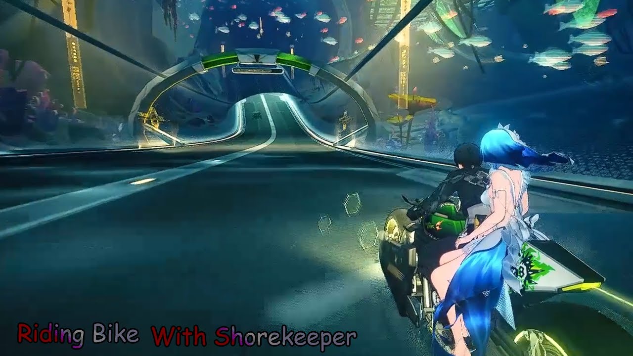 Riding Bike With Shorekeeper [Wuthering Waves]