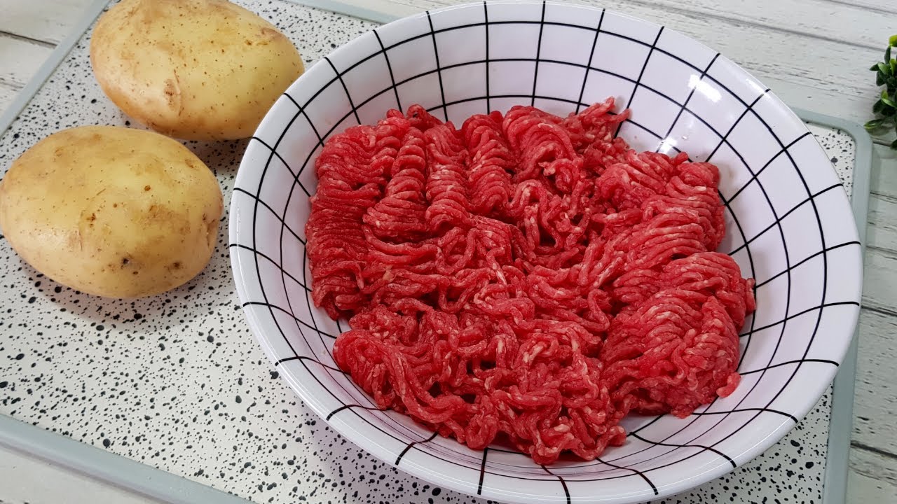 ALMOÇO/JANTAR COM CARNE MOÍDA | Receita com carne moída e batata | Receitas fáceis e rápidas