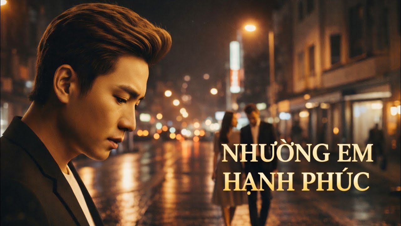 NHƯỜNG EM HẠNH PH&Uacute;C &ndash; VƯƠNG L&Acirc;M | Lyrics Video | Nhạc Buồn Ballad