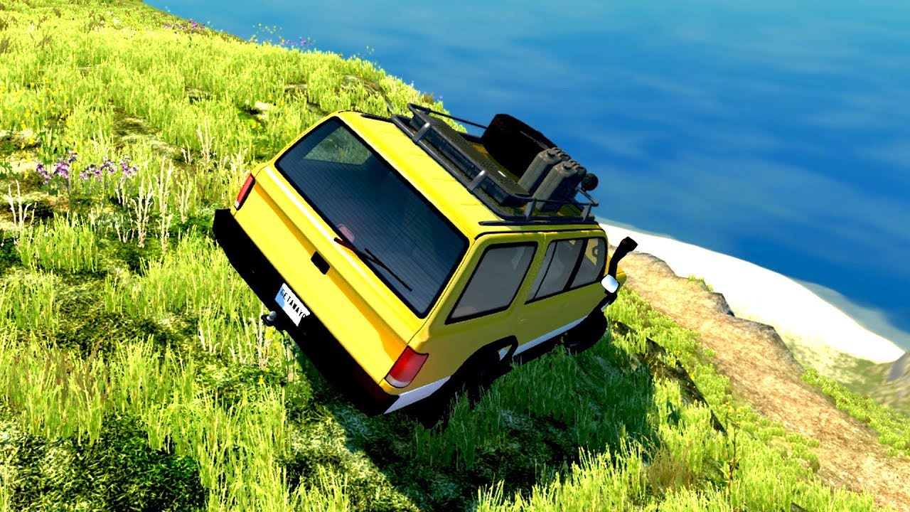 TRILHA DE 4X4, ESCALEI UMA MONTANHA GIGANTE - BeamNG.drive
