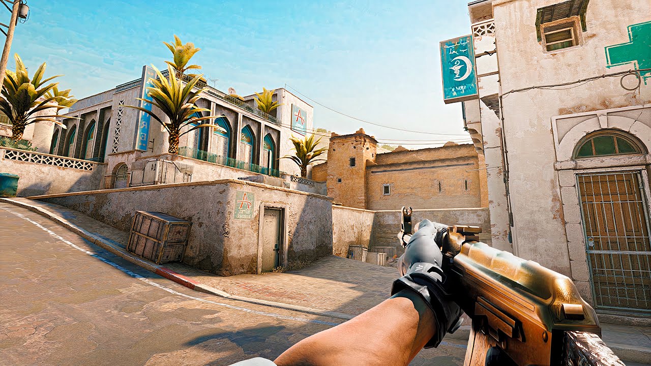 DUST 2 PERO ESTÁ TODO EL MAPA AL REVÉS!