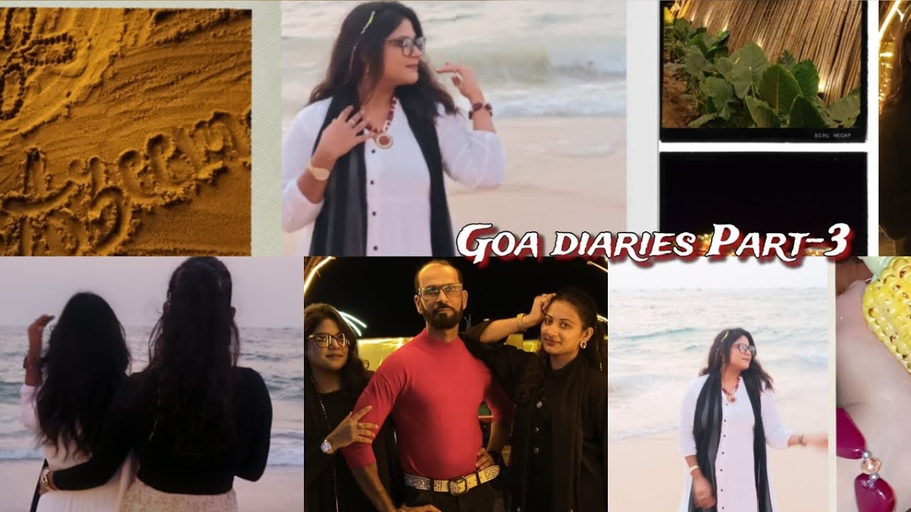 Goa diaries part-3|beach par prank ho gya hamare sath🤡pool party in resort|night out karne gye the✨