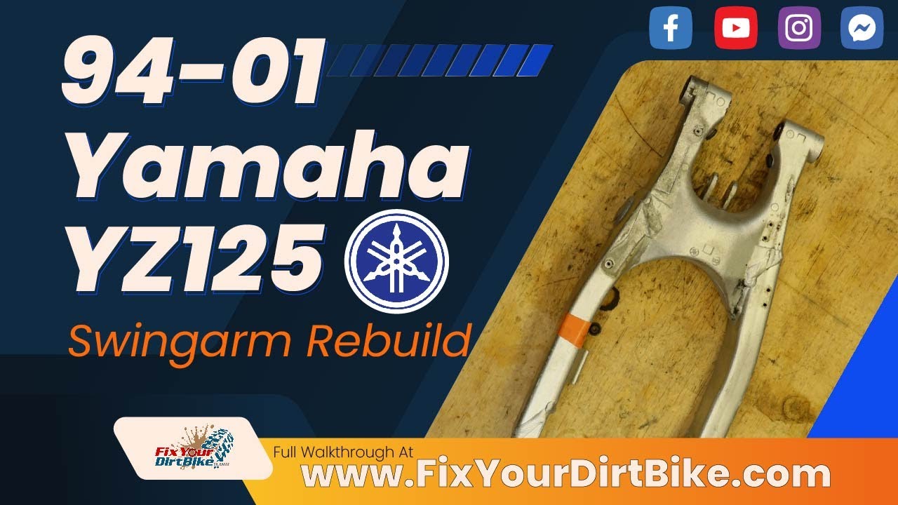 1994 - 2001 Yamaha YZ125 Swingarm Rebuild | #dirtbike #yz125 #yamaha