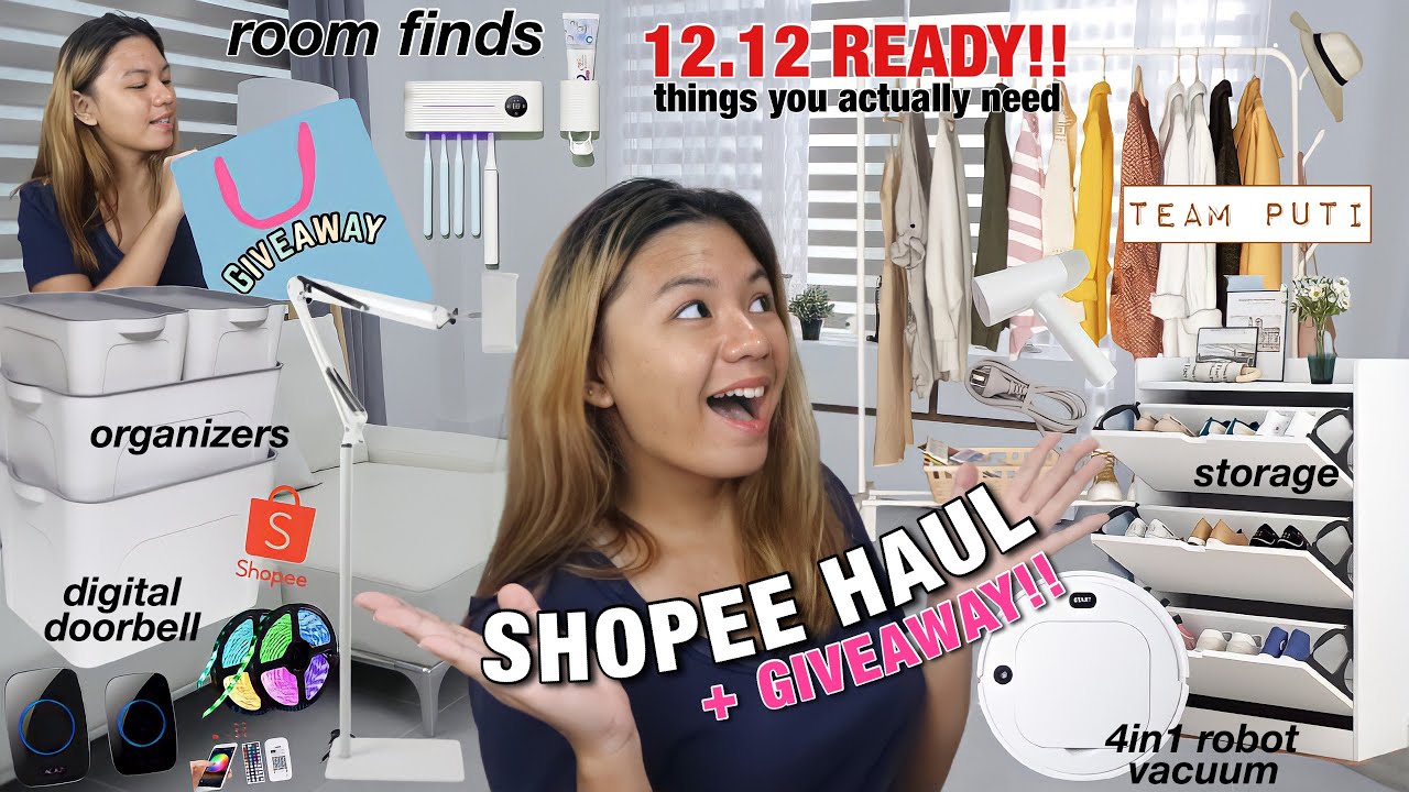 12.12 READY!!! BEST HUGE SHOPEE FINDS + GIVEAWAY ft. Beauty Plus 💗 | it’s me An J