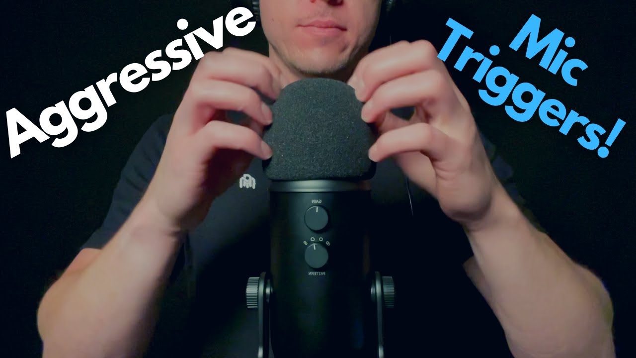 ASMR | Fast and Aggressive Mic Scratching (no talking)