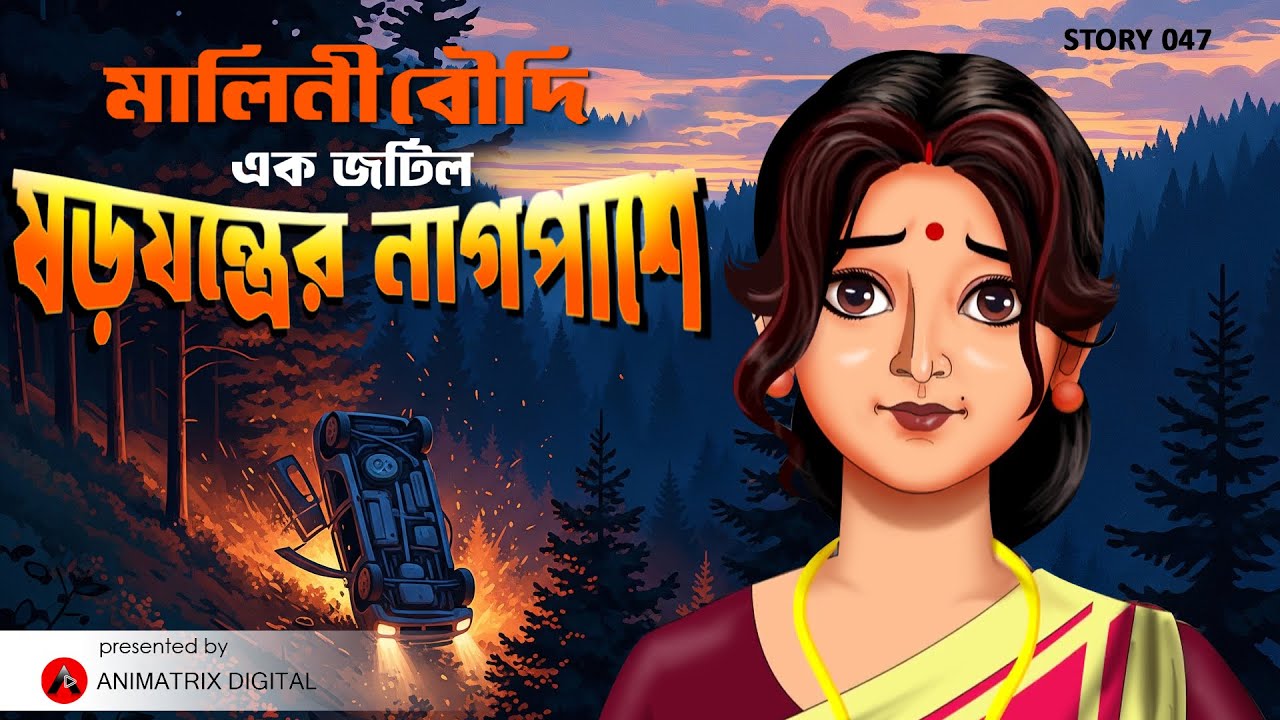 Malini Boudi | STORY 047 | এক জটিল ষড়যন্ত্রের নাগপাশে | Bengali Animation | Animatrix Digital