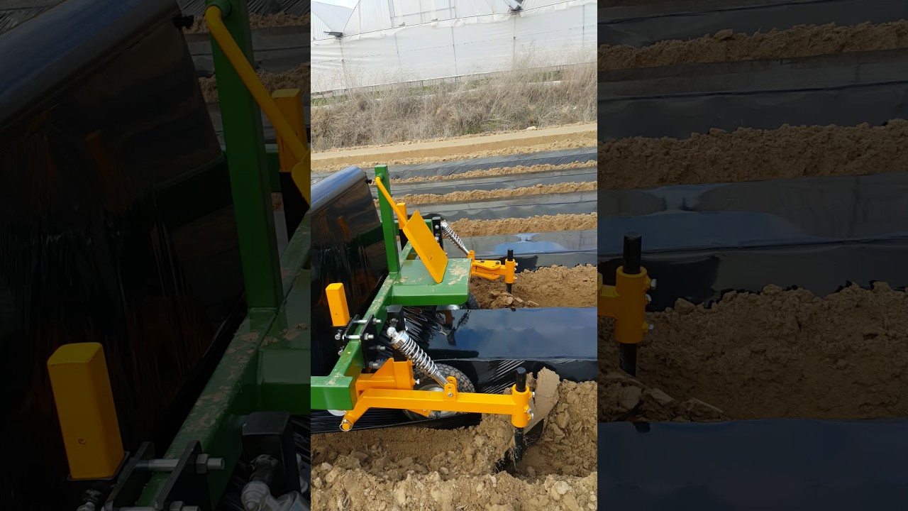 (Strawberry Mulch machine)ÇİLEK MALÇLAMA NAYLON SERME MAKİNASI BAŞARAN MAKİNA