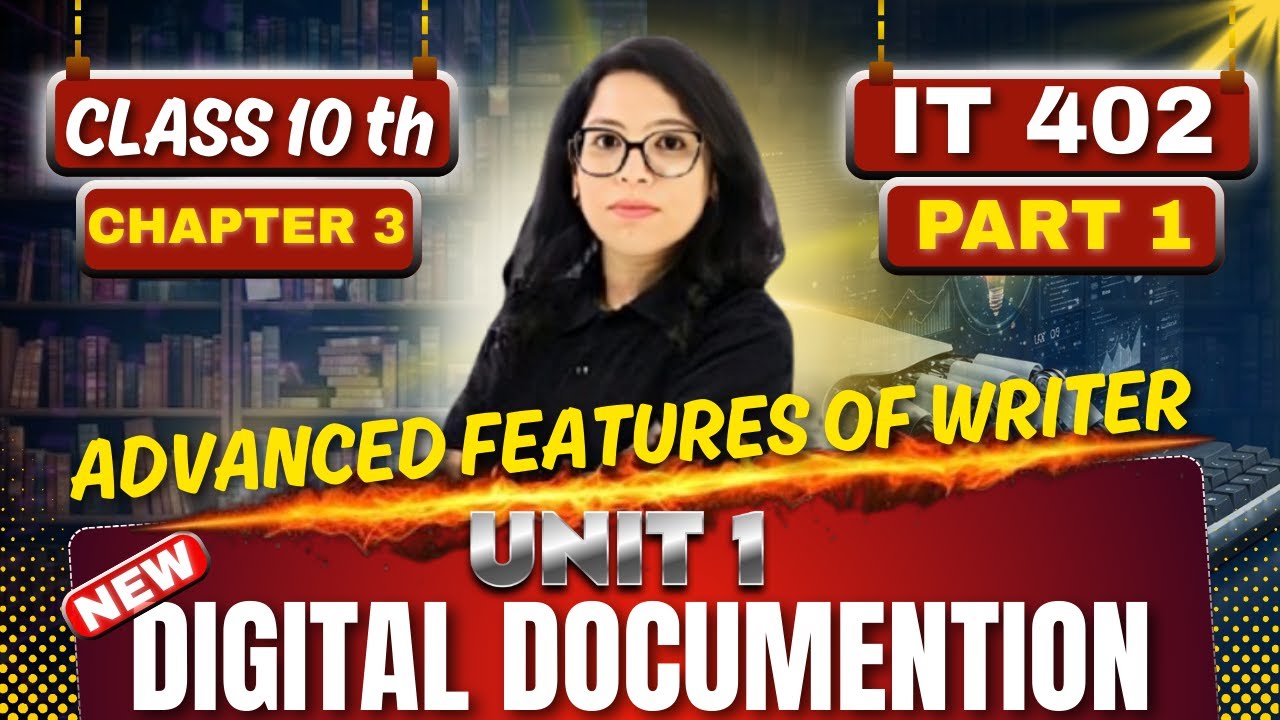Class 10 IT Ch 3🔥Advanced Features of Writer: Working with Templates| Part 1 |Practical |Barkha Mam