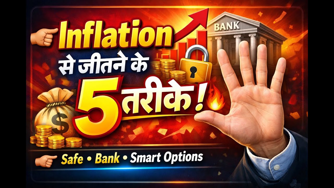 Inflation से पैसा कैसे बचाएं? | 5 Safe तरीके जो Bank नहीं बताते | #FinanceKaKhajana By Kumrendra