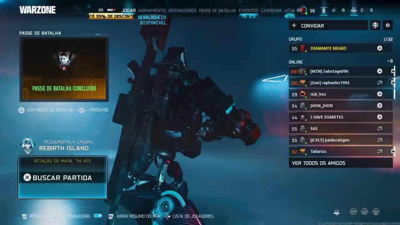 Live com Diamante Negro