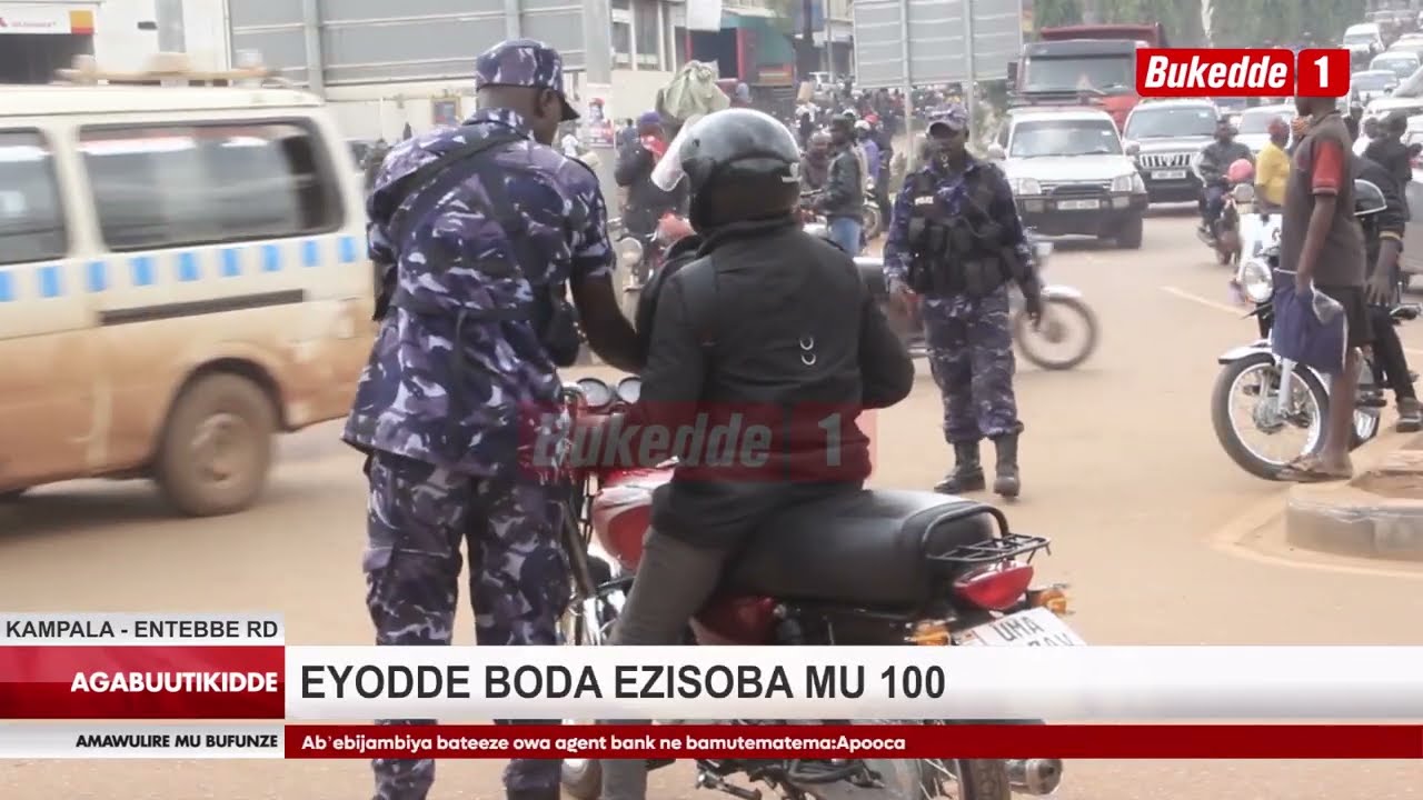 Agabuutikidde Abapoliisi bakoze ekikwekweto mu Kampala bakutte boda ezisoba mu 100 babadde bamenya a