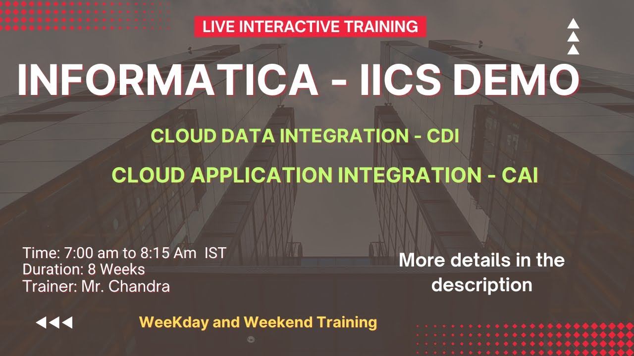 IICS Training demo Session | What is IDMC | What is IICS | Informatica Tutorial