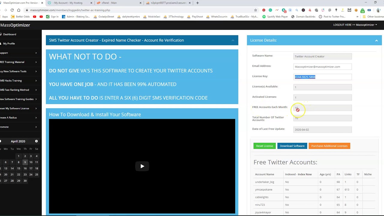 How To Reset Your Twitter Account Creator License -  April 2020