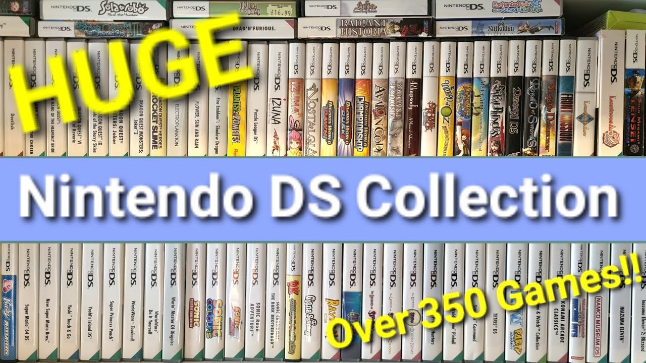 My Nintendo DS Collection! OVER 350 Games! Bigger than my Switch & 3DS Collections combined..!