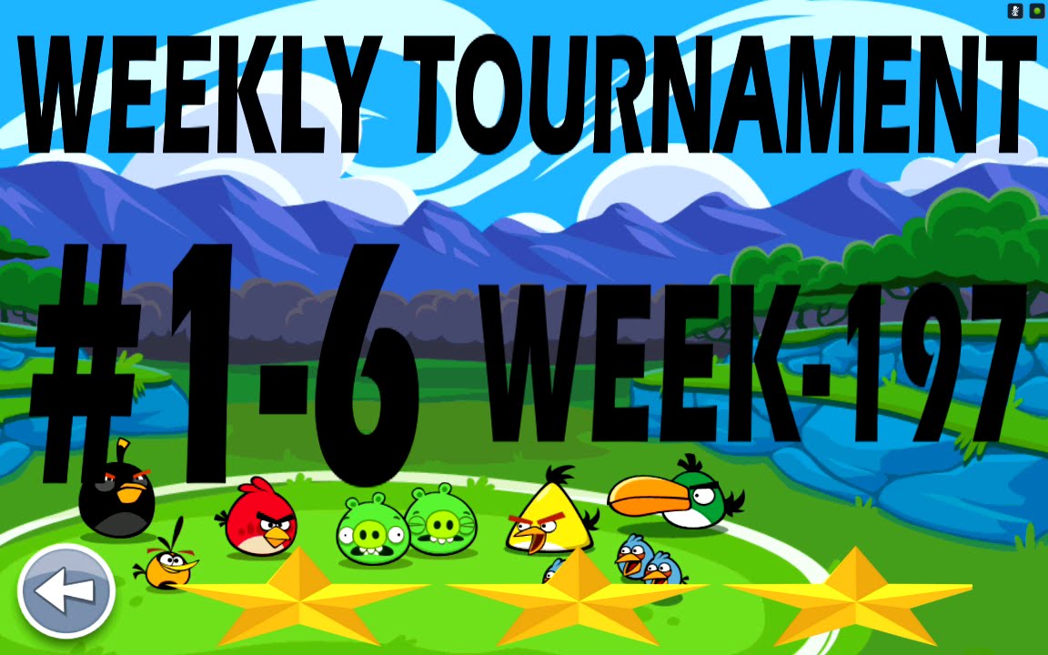Angry Birds Friends-Weekly Tournament {Week-197} All Levels {1-6} High Score Strategy