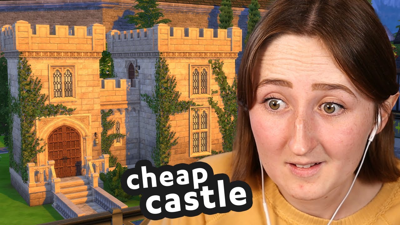 can i build a CASTLE as a starter home in the sims?