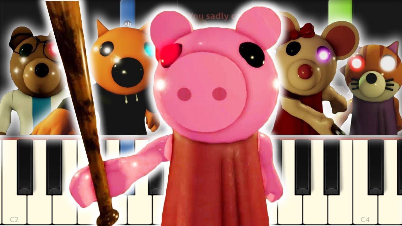 All NEW PIGGY Redesigned Skins On Piano