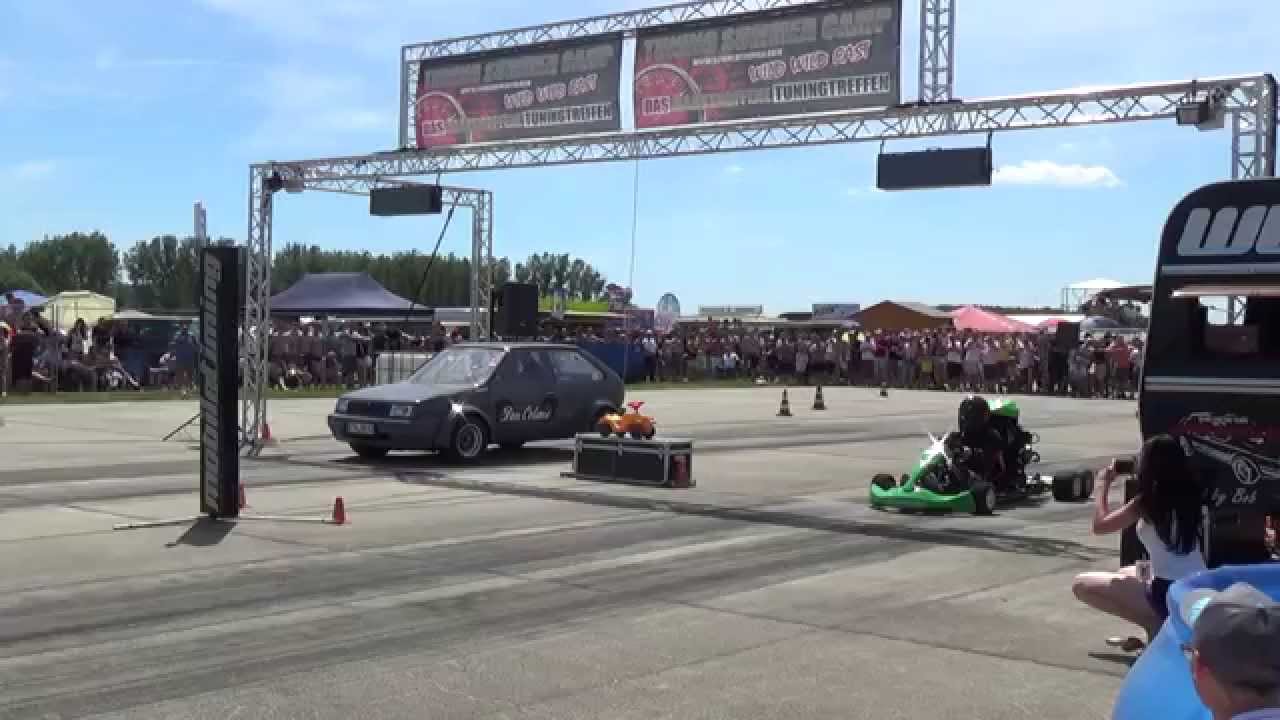 VW Pfingsttreffen 2014 Bautzen - Ben Rauch / Don Octane - Brutus -  8,917s vs. Kart mit 1000ccm