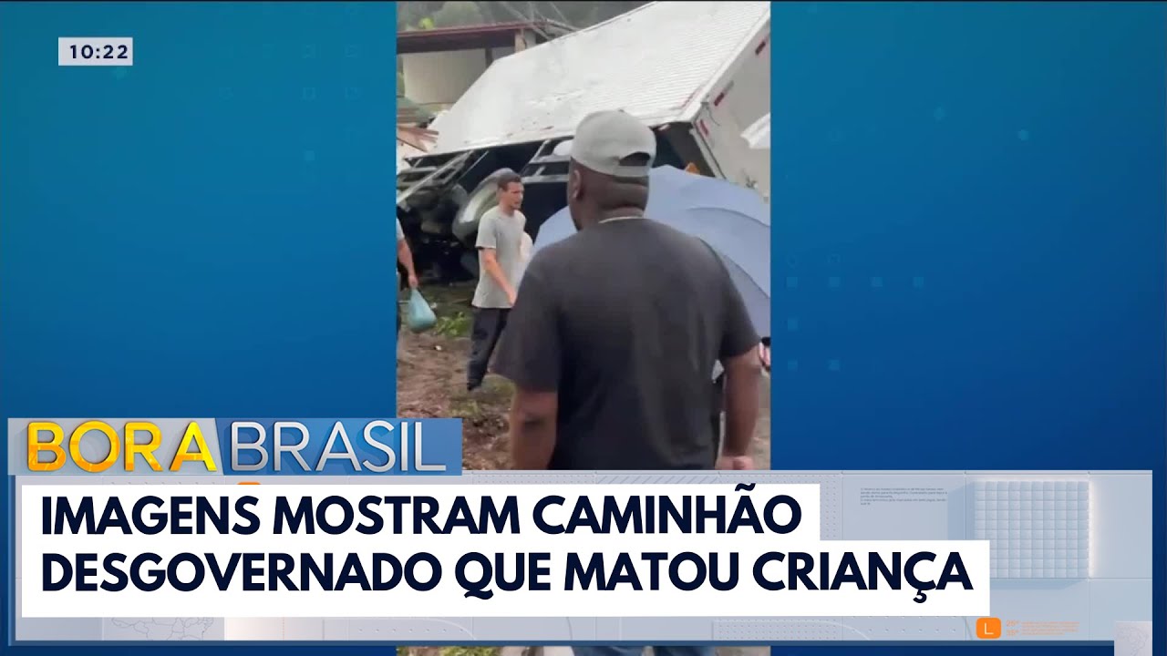 Tragédia: caminhão desgovernado atinge carro e criança morre | Bora Brasil