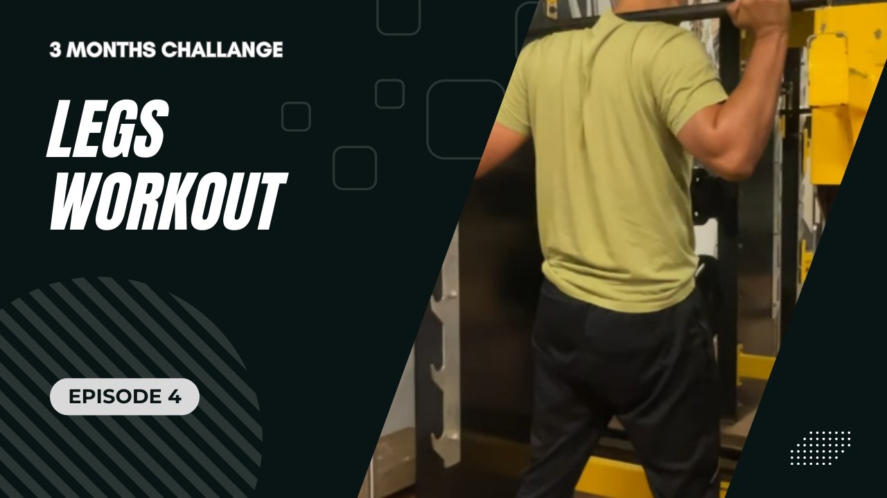 3 Months Challenge 💪 | Episode 4 | Legs Workout for Muscle & Strength Growth | Gym Workout Hindi