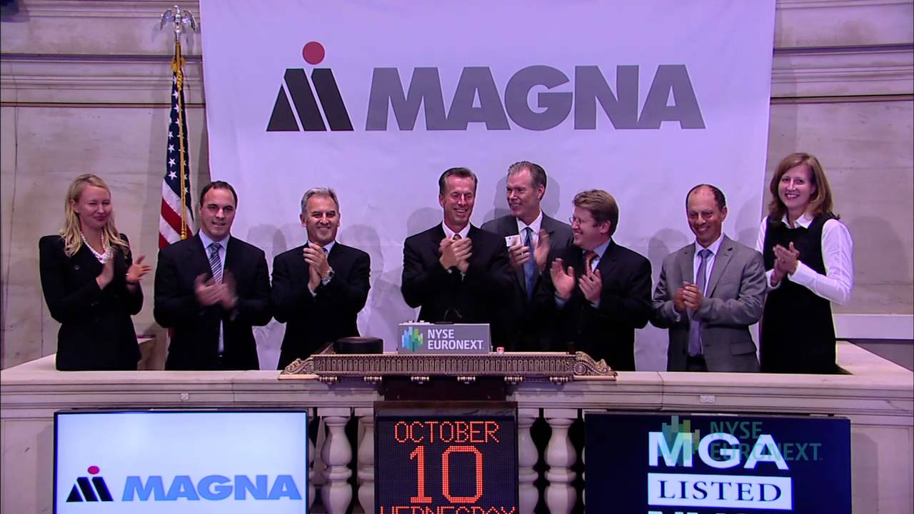 Magna International Inc. Celebrates 20th Anniversary of Listing