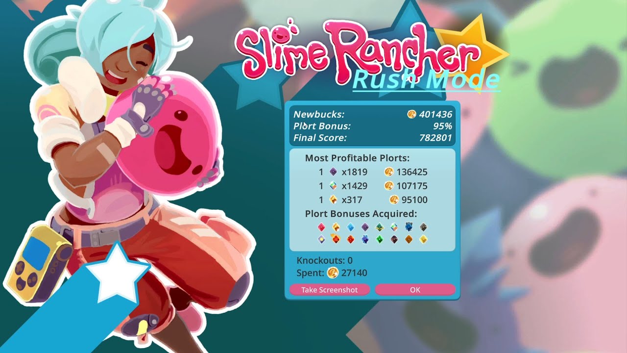 Slime Rancher Rush Mode - 782,801 Points