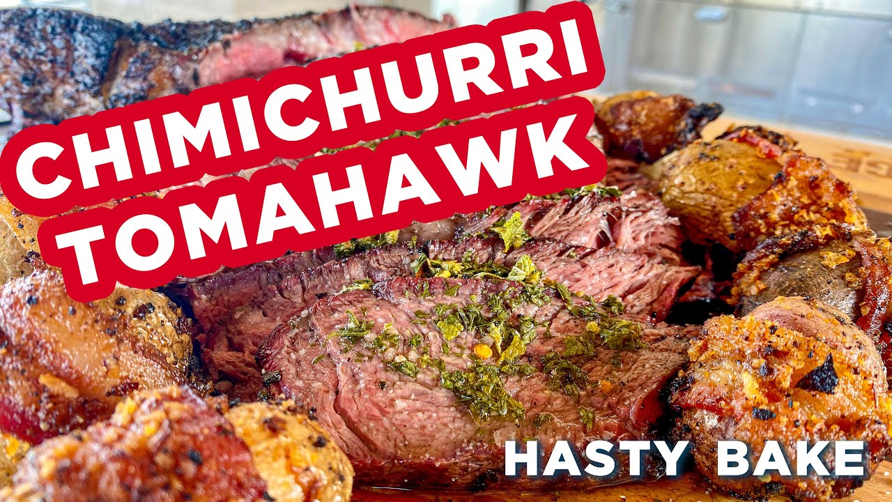 Chimichurri Tomahawk Ribeye | Hasty Bake Charcoal Grills