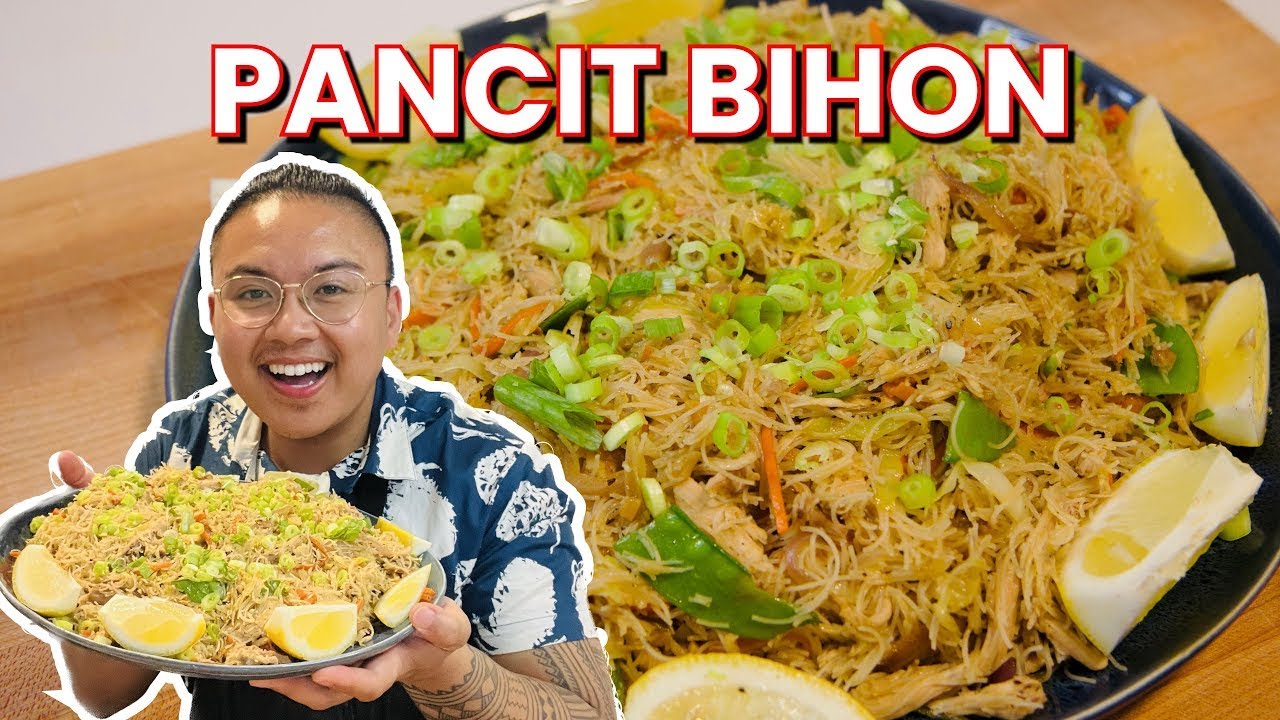Pancit Bihon Perfected with Homemade Chicken Broth