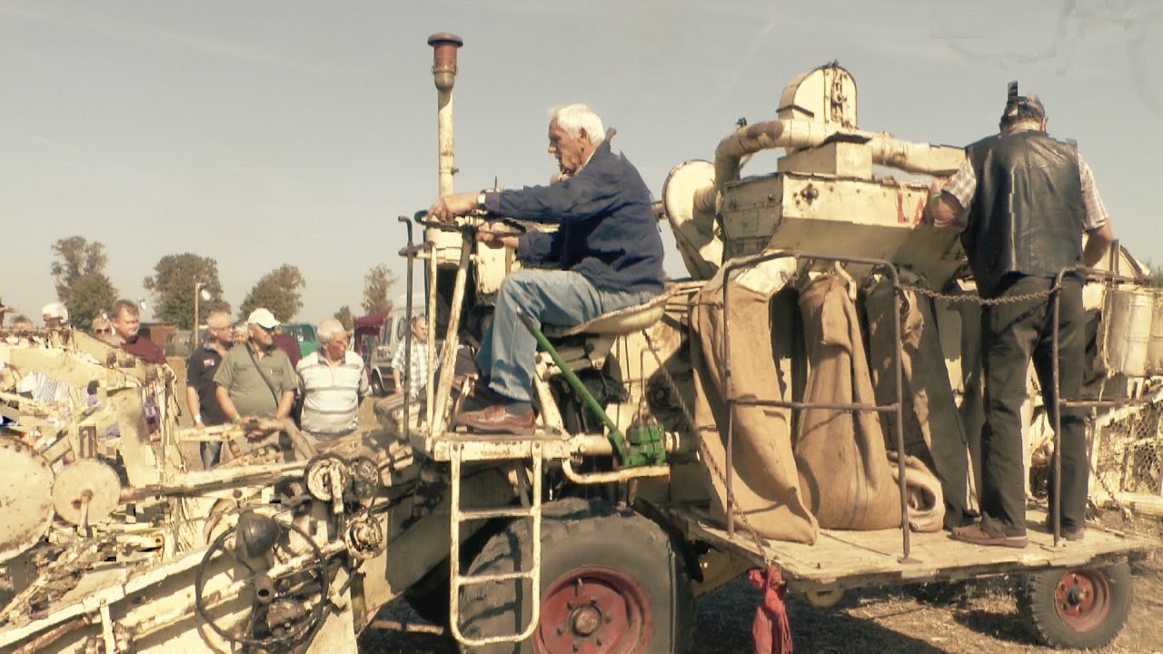 Historischer Mähdrescher Lanz