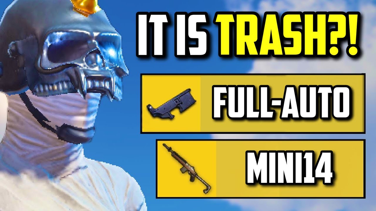USING MINI14 FULL AUTO ATTACHMENT!! | PUBG Mobile