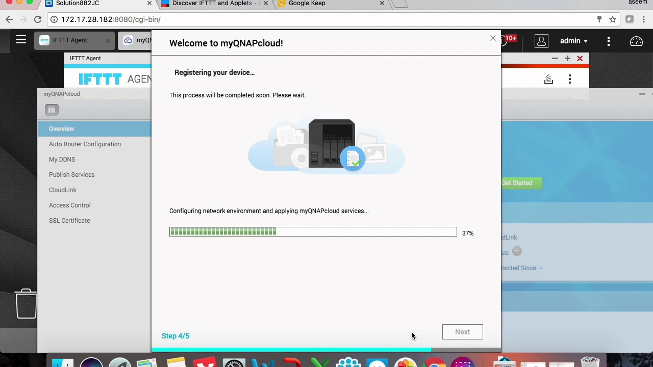 Configure IFTTT Agent on your QNAP NAS