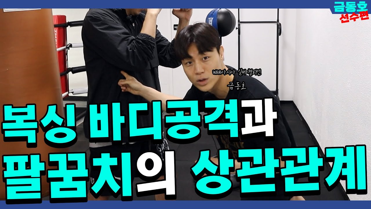 복싱 레프트 보디 공격!! 이렇게 치면 다운 시킬수 있죠! feat 금동호 복싱 챔피언!
