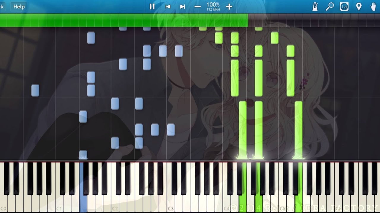 [Synthesia] Ayato Sakamaki - Gin no Bara / 銀の薔薇 (Piano) [Diabolik Lovers]