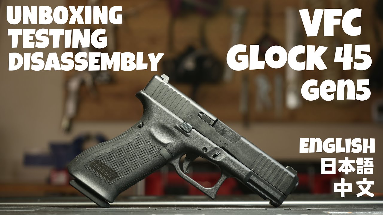 Unboxing testing and disassembling the VFC Glock 45 Gen5 Airsoft.