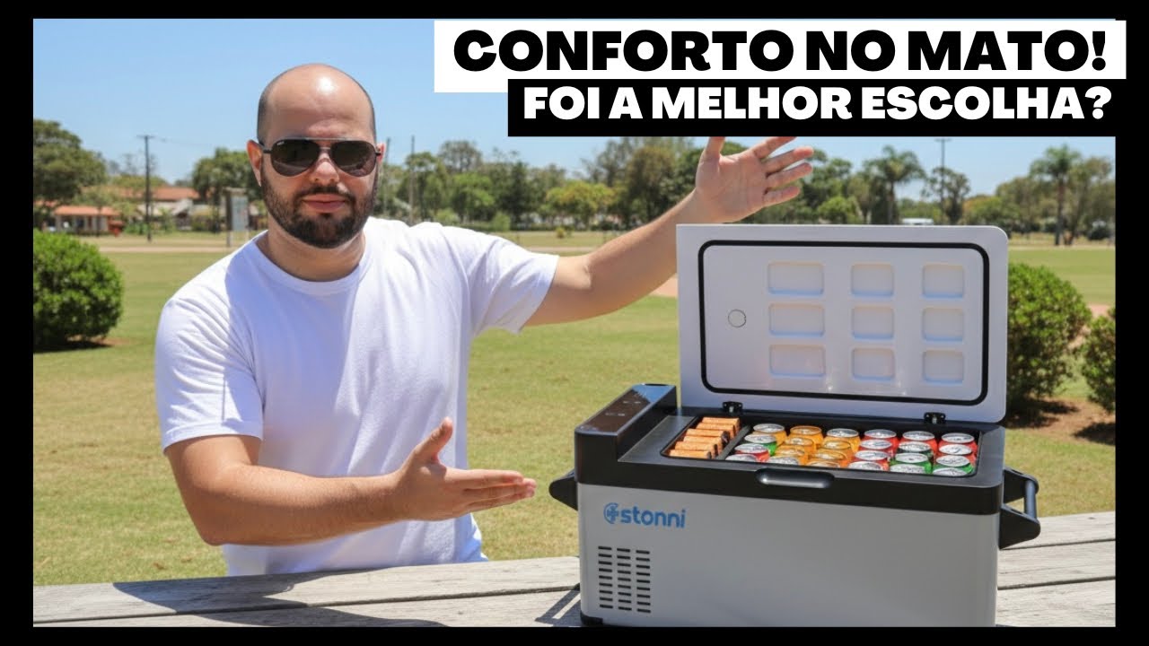 Adeus Caixa Térmica! Olha a Geladeira Que Escolhi Para Camping! ⛺️ 