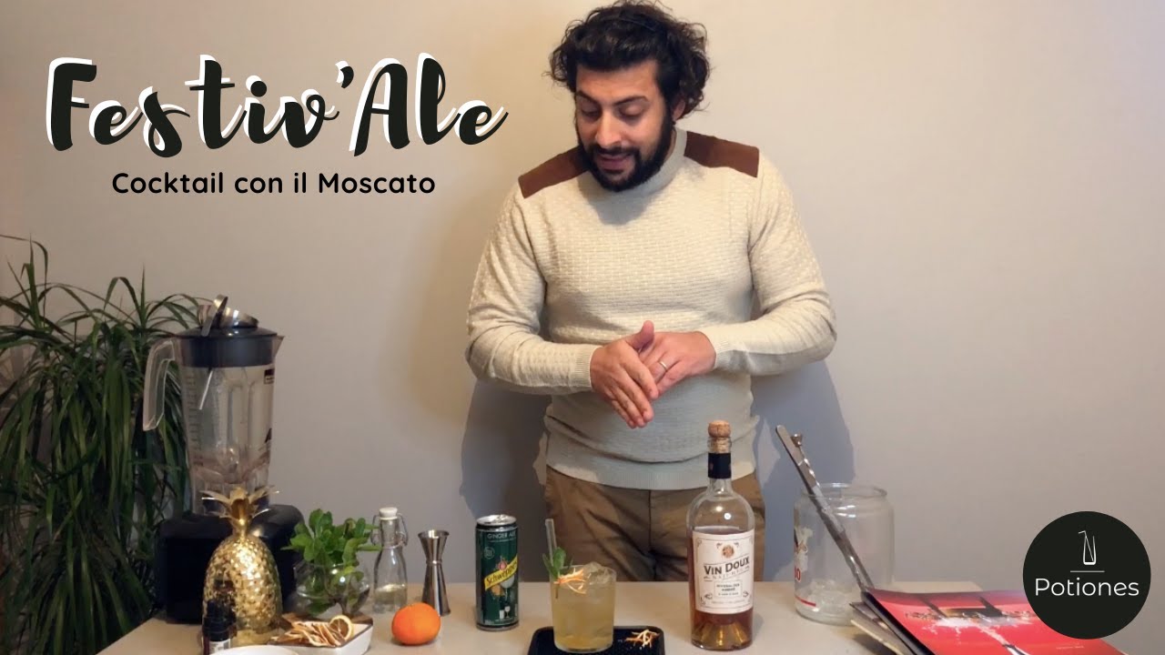 Festiv'Ale, il mio cocktail con il vino moscato di Natale! - SWEET WINE COCKTAIL RECIPE