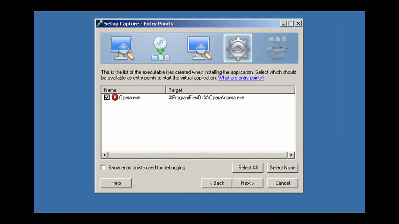 How to virtualize an application using VMware ThinApp Setup Capture KB1019489