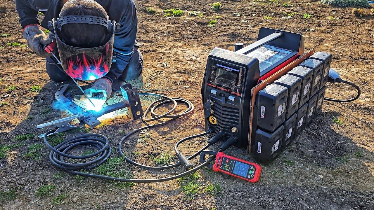 The World's 1'st Parkside Battery Powered Welding Machine Arccaptain MIG 205MP by @ErCanEverything