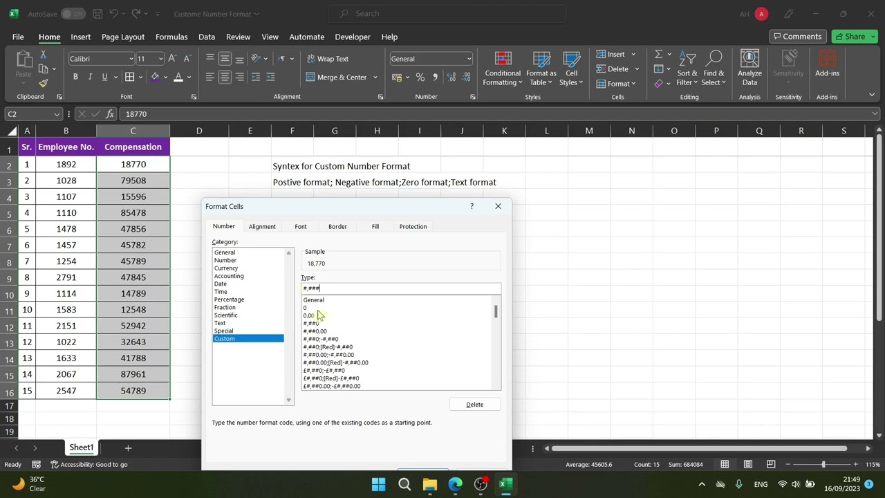 How to Use Custom Number Formatting in Excel
