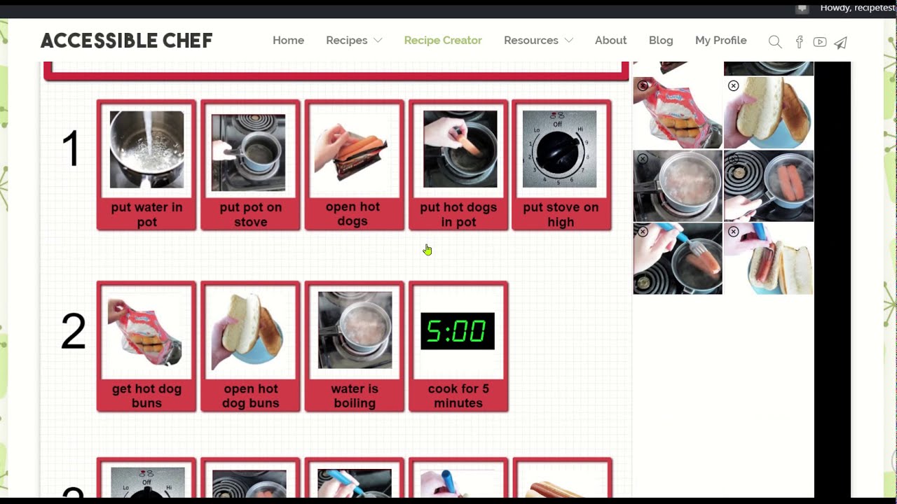 Accessible Chef Recipe Creator Tutorial UPDATE